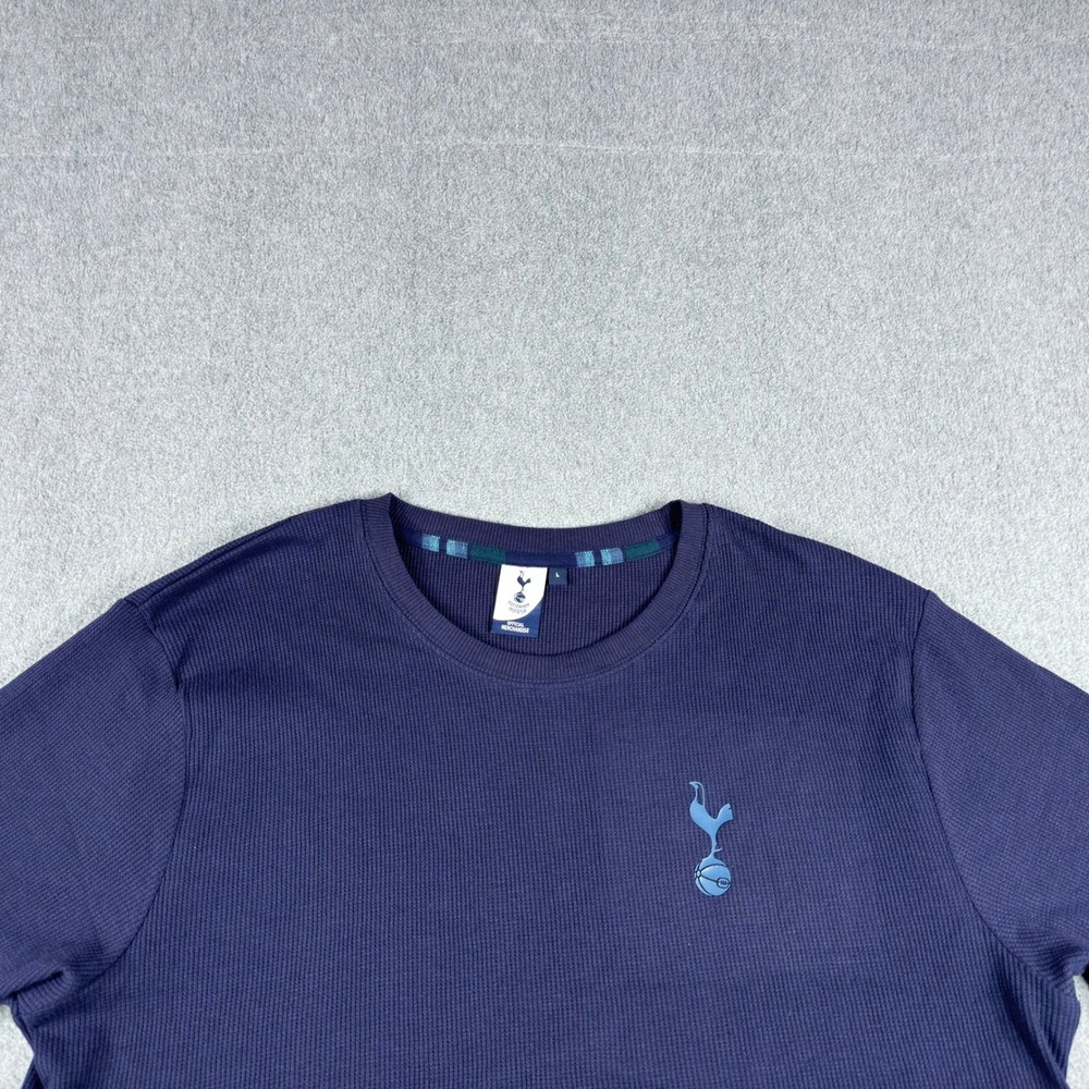 Tottenham Hotspur FC Core Soccer Waffle Knit T-Shirt Men's XL Blue
